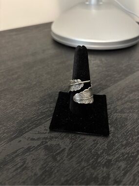 Sterling Silver Feather Wrap Ring